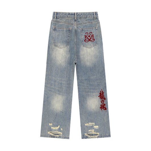 denim,jeans,wideleg,vintagewash,distressed,430gsm,heavyweightdenim,unisex,current,ryu