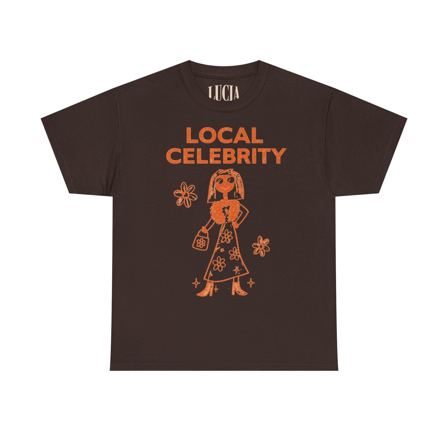 Local Celebrity Graphic Tee — Retro Floral Charm T‑Shirt