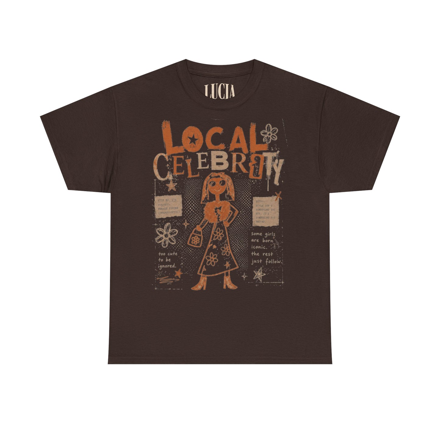 Copy of Local Celebrity Graphic Tee — Retro Floral Charm T‑Shirt