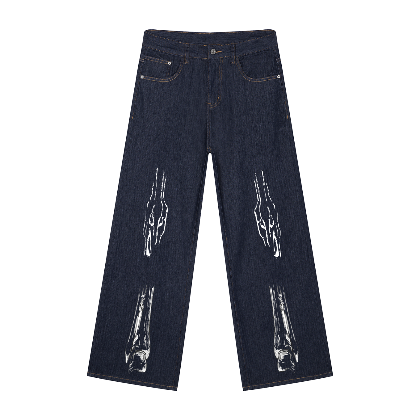 Men's Loose Fit Wide Leg Jeans