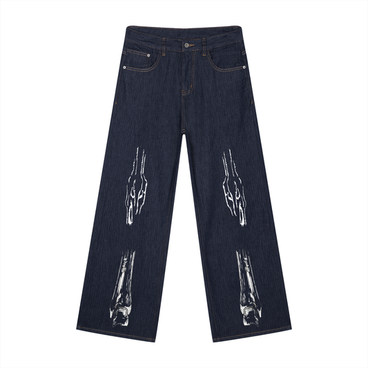 Men's Loose Fit Wide Leg Jeans