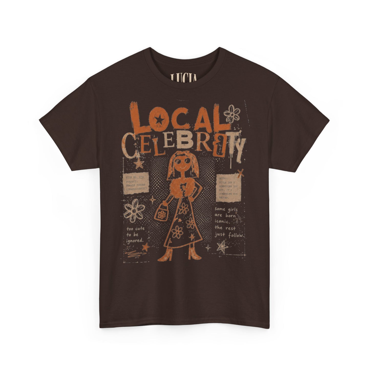 Copy of Local Celebrity Graphic Tee — Retro Floral Charm T‑Shirt