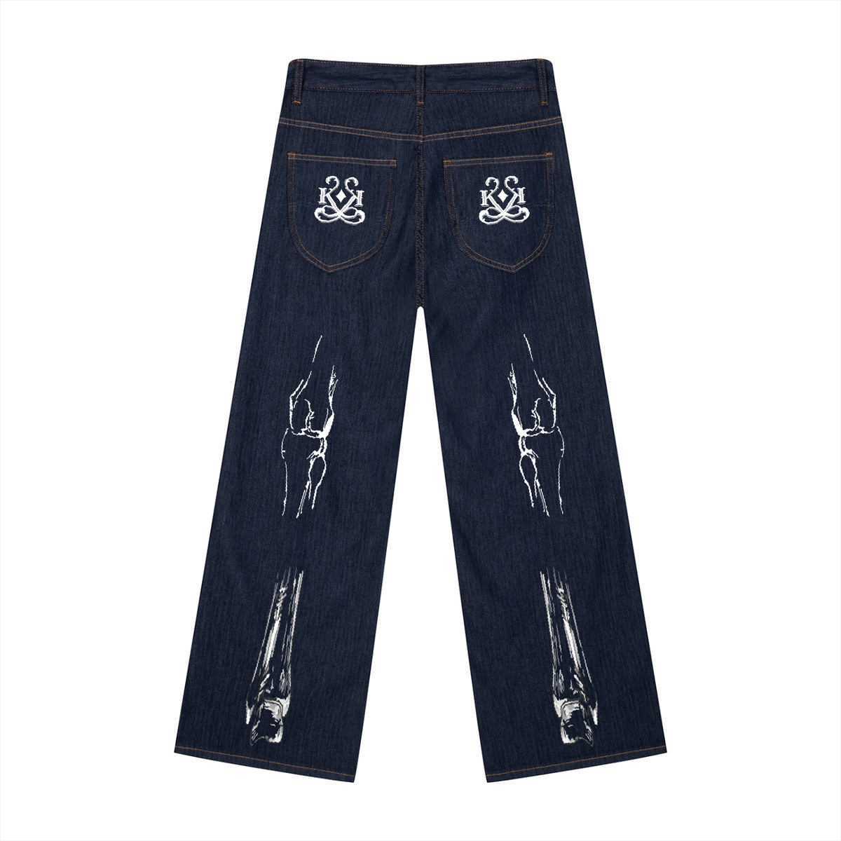 Men's Loose Fit Wide Leg Jeans
